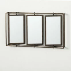 New 👏 Sullivans Rectangular Triple Wall Mirror 🤩