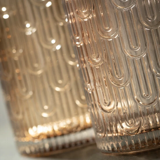 Deals ๐งจ Sullivans 5 In Blushing Glass Candle Holders - Set Of 2; Pink - 3.25"L X 3.25"W X 5"H โจ 4 Deals ๐งจ Sullivans 5 In Blushing Glass Candle Holders - Set Of 2; Pink - 3.25"L X 3.25"W X 5"H โจ - Image 2