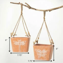 Buy 🌟 Sullivans Insect Print Hanging Metal Planter - Set Of 2 😀 -Sullivans Sales unnamed file 3213