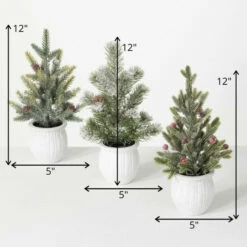 Best deal 🤩 Sullivans Potted Pine Artificial Tree - Set Of 3 - 5"L X 5"W X 12"H 🛒 -Sullivans Sales unnamed file 3273