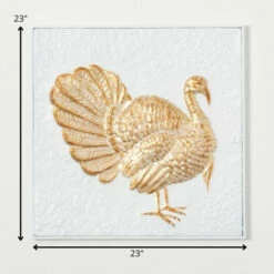 Discount 🧨 Sullivans Gilded Turkey Metal Wall Art 🎁 -Sullivans Sales unnamed file 3318