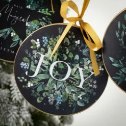 Buy 🌟 Sullivans Holiday Black Disc Ornaments - Set Of 3 👍 -Sullivans Sales unnamed file 3324