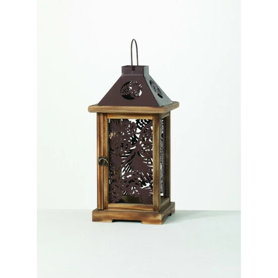 Flash Sale ❤️ Sullivans Pinecone Iron Lantern - 6.25"L X 6.25"W X 13.75"H 🧨 3 Flash Sale ❤️ Sullivans Pinecone Iron Lantern - 6.25"L X 6.25"W X 13.75"H 🧨