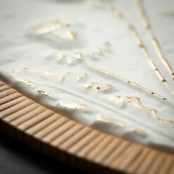 Deals 🧨 Sullivans 25.25 In. Raised Floral Wall Medallion; White 🧨 -Sullivans Sales unnamed file 3358