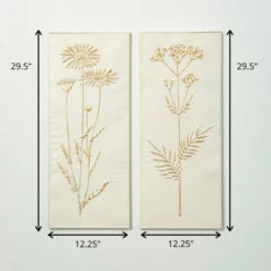 New 🛒 Sullivans Gold-Brushed Botanical Panels - Set Of 2 🎉 -Sullivans Sales unnamed file 3372