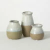 Brand new ✔️ Sullivans Small Ceramic Rustic Vase - Set Of 3 Multi 💯 -Sullivans Sales unnamed file 3391