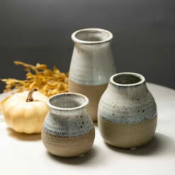 Brand new ✔️ Sullivans Small Ceramic Rustic Vase - Set Of 3 Multi 💯 -Sullivans Sales unnamed file 3397