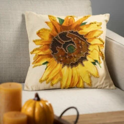 Deals 😀 Sullivans Darren Gygi Sunflower Pillow 🎁 -Sullivans Sales unnamed file 3401