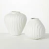 Hot Sale 👍 Sullivans Ribbed White Fluted Ceramic Vase - Set Of 2 🥰 -Sullivans Sales unnamed file 3449