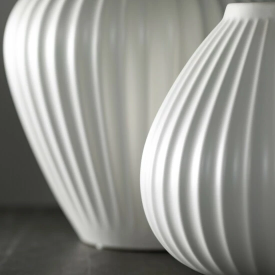 Hot Sale ๐ Sullivans Ribbed White Fluted Ceramic Vase - Set Of 2 ๐ฅฐ 4 Hot Sale ๐ Sullivans Ribbed White Fluted Ceramic Vase - Set Of 2 ๐ฅฐ - Image 2