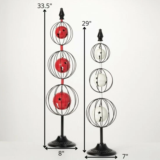Best reviews of 🤩 Sullivans Tall Metal Bell Tree - Set Of 2 - 8"L X 8"W X 33.5"H; 7"L X 7"W X 29"H 🎁 6 Best reviews of 🤩 Sullivans Tall Metal Bell Tree - Set Of 2 - 8"L X 8"W X 33.5"H; 7"L X 7"W X 29"H 🎁 - Image 4