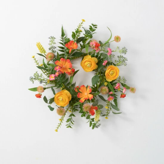 Cheapest ๐ Sullivans Artificial 14" Blooming Ranunculus Mini Wreath โจ 3 Cheapest ๐ Sullivans Artificial 14" Blooming Ranunculus Mini Wreath โจ