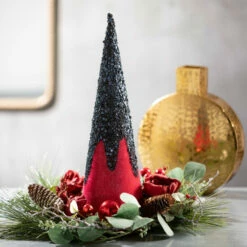 Wholesale 🔔 Sullivans Glitter Velvet Cone Tree - Set Of 2 - 6.5"L X 6.5"W X 23.5"H; 5.5"L X 5.5"W X 16.5"H 😀 -Sullivans Sales unnamed file 3480