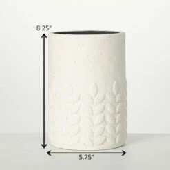Brand new 🔥 Sullivans 8.25 In. Modern Leaf Tall Cream Pot ⭐ -Sullivans Sales unnamed file 3503