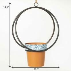 Deals 🎉 Sullivans Hanging Metal Ring Metal Planter 👍 -Sullivans Sales unnamed file 3514
