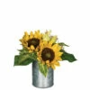 Flash Sale 🌟 Sullivans Rustic Sunflowers Premade Arrangement - Yellow - 9"L X 9"W X 9"H 🤩 -Sullivans Sales unnamed file 3521