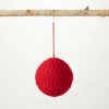 Budget 🎉 Sullivans Red Pompom Ball Ornament ⌛ -Sullivans Sales unnamed file 3525