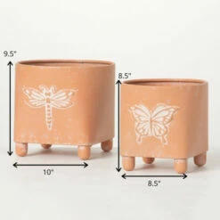 Best Sale ✔️ Sullivans Insect Print Rounded Planters - Set Of 2 ⌛ -Sullivans Sales unnamed file 3530