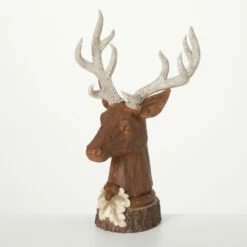 Best Pirce ⭐ Sullivans Faux Wood Tabletop Stag Bust 🔥