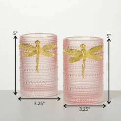 Best reviews of 😉 Sullivans 5 In Glass Firefly Candle Holders - Set Of 2; Pink - 3.25"L X 3.25"W X 5"H 😀 -Sullivans Sales unnamed file 3582