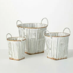 Top 10 🌟 Sullivans Textured Handled Bucket - Set Of 3 ✨