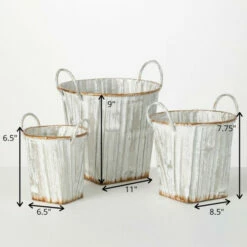 Top 10 🌟 Sullivans Textured Handled Bucket - Set Of 3 ✨ -Sullivans Sales unnamed file 3594