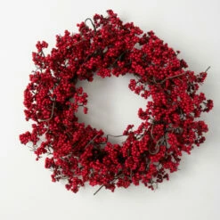 Best Pirce ⌛ Sullivans 28" Artificial Red Berry Wreath ✨