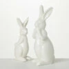 Promo 💯 Sullivans Glazed Tabletop Decorative Bunny Sculpture - Set Of 2 🌟