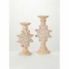 Buy 🛒 Sullivans Snowflake Candleholder - Set Of 2 - Brown - 7"L X5.5"W X15.5"H; 7"L X5.5"W X13"H ✨ -Sullivans Sales unnamed file 3639