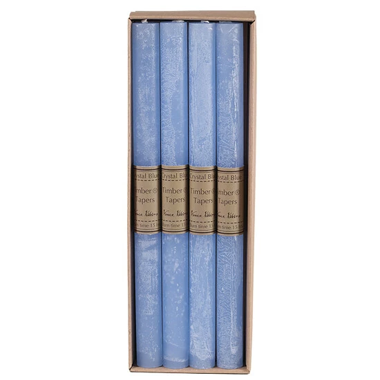 Buy โ Sullivans Crystal Blue Timber Tapers - Set Of 12 ๐ 3 Buy โ Sullivans Crystal Blue Timber Tapers - Set Of 12 ๐