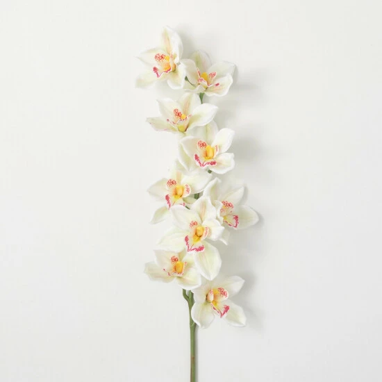 Brand new ๐ Sullivans Artificial White Cymbidium Orchid Stem โ๏ธ 3 Brand new ๐ Sullivans Artificial White Cymbidium Orchid Stem โ๏ธ