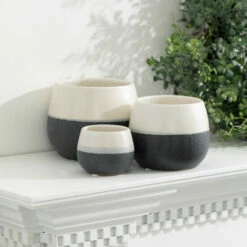 Top 10 👍 Sullivans Ceramic Black And White Planter - Set Of 3 🎉 -Sullivans Sales unnamed file 3694