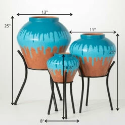 Discount 🎁 Sullivans Waterfall Edge Metal Planter Stands - Set Of 3 🤩 -Sullivans Sales unnamed file 3700