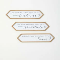 Cheap 🧨 Sullivans Start Each Day Wall Decor - Set Of 3 🧨