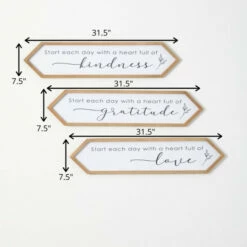 Cheap 🧨 Sullivans Start Each Day Wall Decor - Set Of 3 🧨 -Sullivans Sales unnamed file 3713