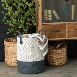 Cheap 🛒 Sullivans Indigo & White Canvas Baskets - Set Of 2 🌟 -Sullivans Sales unnamed file 3720