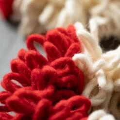 Flash Sale 🛒 Sullivans 63" Pom Pom Festive Fabric Garland - Red 😉 -Sullivans Sales unnamed file 3727