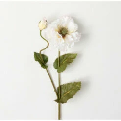 Brand new ๐ฅฐ Sullivans Artificial Crisp White Double Poppy Stem โญ