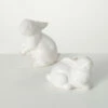 Buy 😉 Sullivans Glazed White Decorative Bunny Sculpture - Set Of 2 🎉 -Sullivans Sales unnamed file 3793