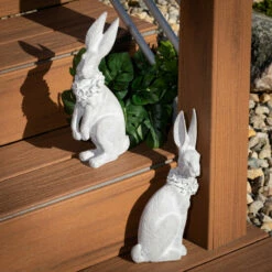 Coupon ❤️ Sullivans Whitewashed Sitting Bunnies Sculpture - Set Of 2 ⭐ -Sullivans Sales unnamed file 383
