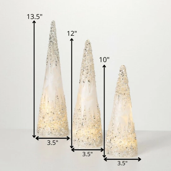 Promo ⭐ Sullivans Gem-Encrusted LED Tree - Set Of 3 - 3.5"x3.5"x13.5"; 3.5"x3.5"x12"; 3.5"x3.5"x10" 🔔 6 Promo ⭐ Sullivans Gem-Encrusted LED Tree - Set Of 3 - 3.5"x3.5"x13.5"; 3.5"x3.5"x12"; 3.5"x3.5"x10" 🔔 - Image 4