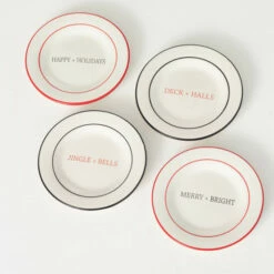 Promo ❤️ Sullivans Holiday Dessert Plate - Set Of 4 😉