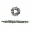 Promo 🎁 Sullivans 26" Artificial Flocked Pine Wreath And 6'9" Weeping Pine With Snow Garland Set ⌛ -Sullivans Sales unnamed file 3915