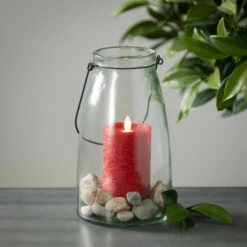 Brand new 🛒 Sullivans 5" Red Frosted LED Pillar Candle 👍 -Sullivans Sales unnamed file 3940