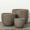 Buy 🔔 Sullivans 9 In., 12.75 In. And 15.5 In. Textured Planter Pot - Set Of 3; Gray 😀 -Sullivans Sales unnamed file 3942