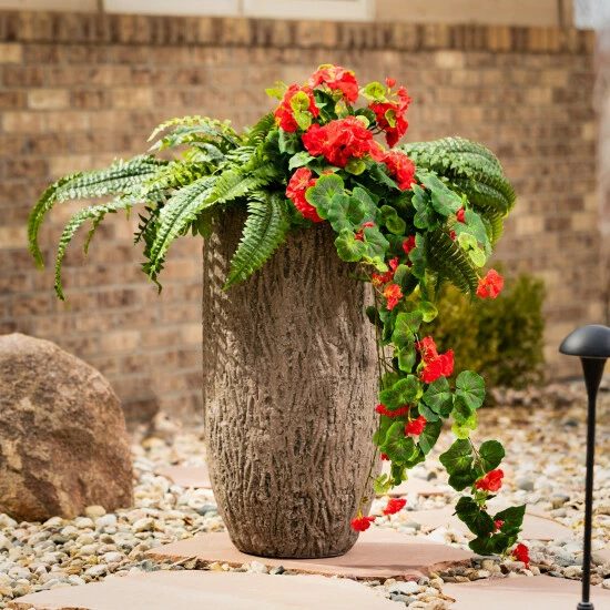 Top 10 ๐ Sullivans 22.5 In. And 27.75 In. Textured Planter Pot Pair - Set Of 2; Gray ๐ 5 Top 10 ๐ Sullivans 22.5 In. And 27.75 In. Textured Planter Pot Pair - Set Of 2; Gray ๐ - Image 3