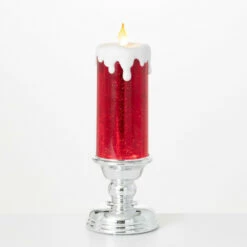 Promo 💯 Sullivans Illuminated Red Candle 😉