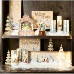 Cheap 💯 Sullivans LED Blue Cabin Snow Globe 😉 -Sullivans Sales unnamed file 396