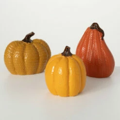 Best reviews of ✔️ Sullivans Textured Ceramic Pumpkin - Set Of 3 🤩