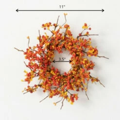Buy 🤩 Sullivans 11" Bittersweet & Berry Artificial Mini Wreath - 11"L X 3"W X 11"H ✨ -Sullivans Sales unnamed file 4006
